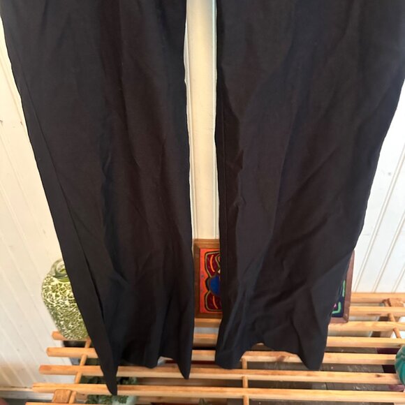 Y2K black pants Flirtatious Vintage 00s Black Wide-Leg - Picture 6 of 10